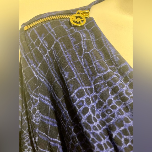 Michael Kors Royal Blue Crocodile Print Dress - Picture 5 of 6